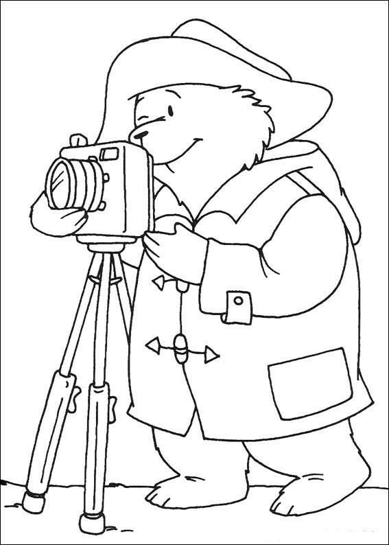 Plansa de colorat cu Ursul Paddington 9 27
